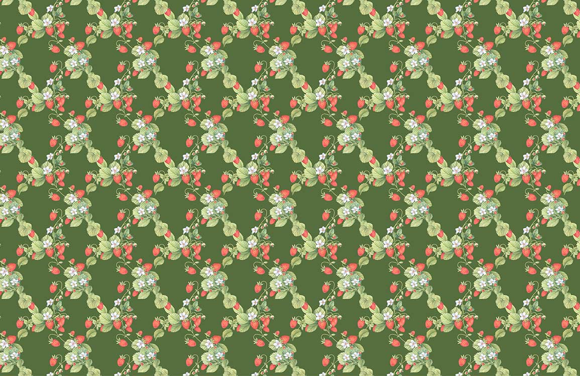Fresh Strawberry Wallpaper Mural
