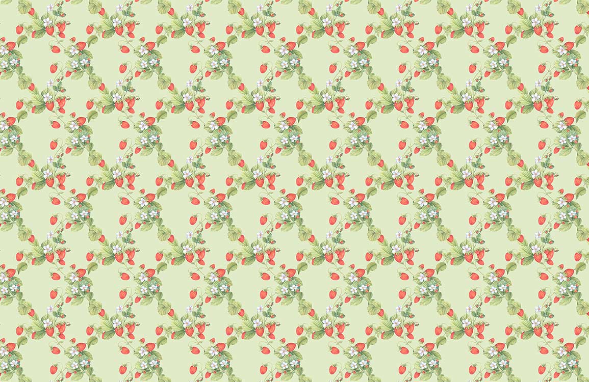 Fresh Strawberry II Wallpaper Mural