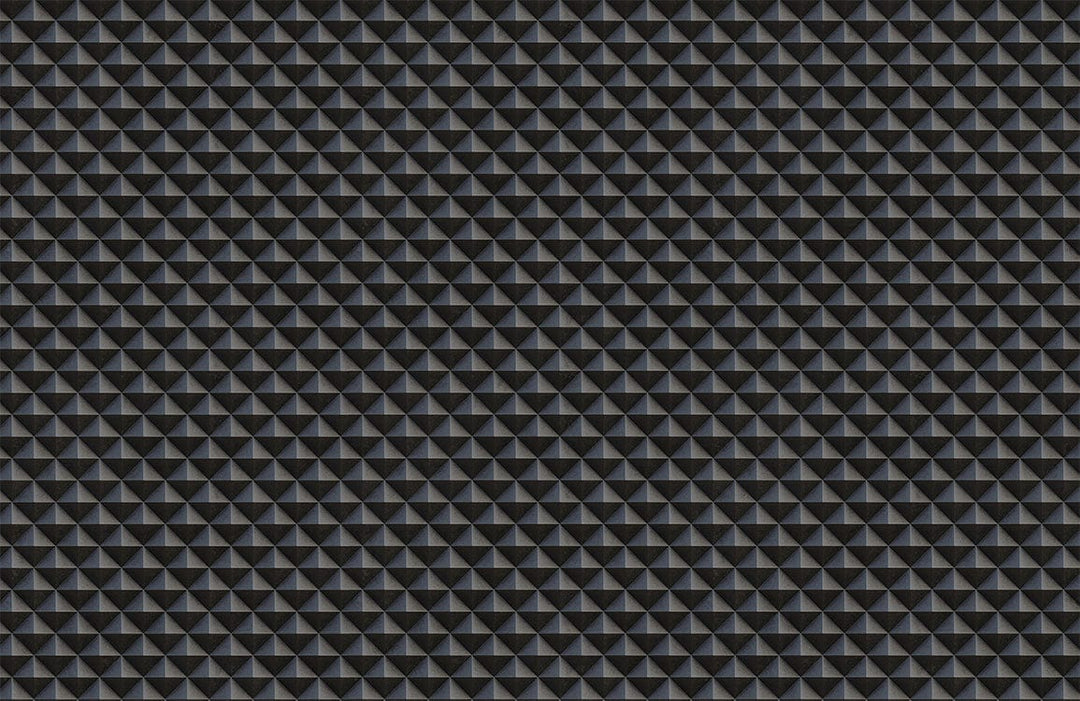 Luxurious Dark Geometric 3D Pattern Wallpaper for Modern Interiors.