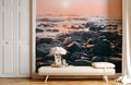 Sunrise on Ocean Wallpaper Mural