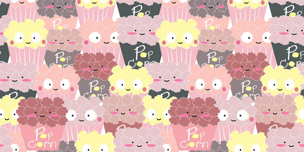 Sweet Popcorns Wallpaper Mural