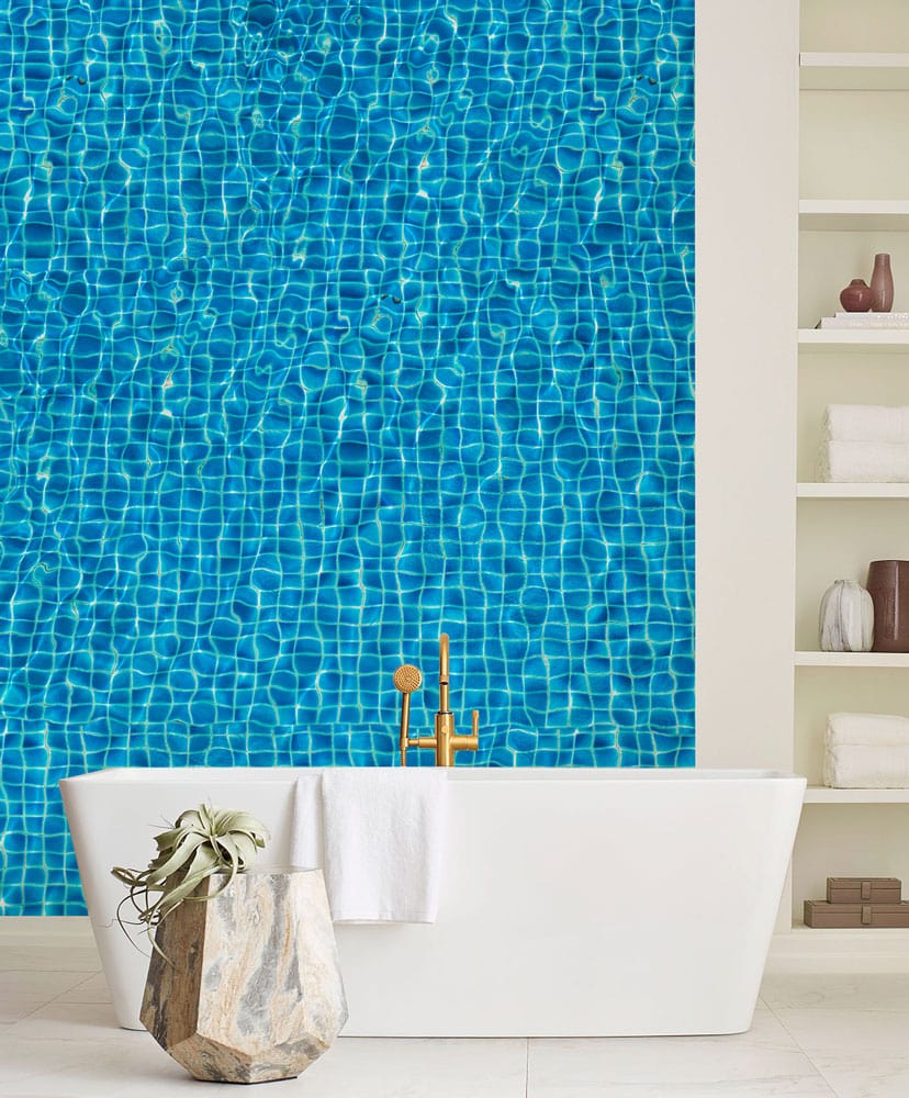 Swimming Pool Ripples Aesthetic Wall Mural | Ever Wallpaper UK