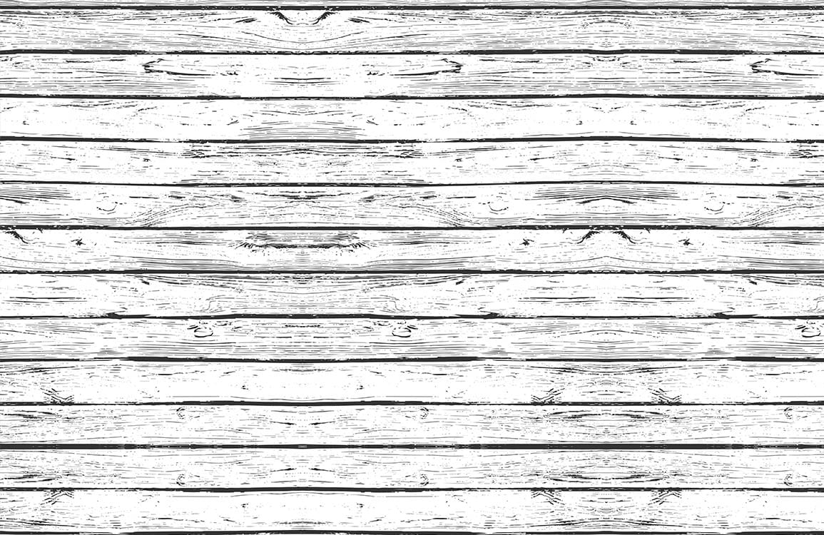 Vintage Rustic White Wood Plank Pattern Wallpaper for Modern Interiors Decor