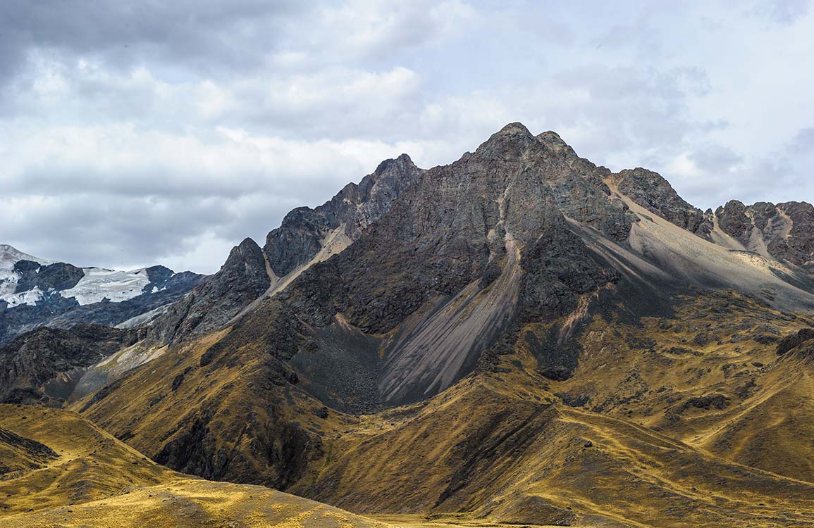 Majestic Mountain Landscape Mural Wallpaper in Earthy Tones, Nature Inspired
