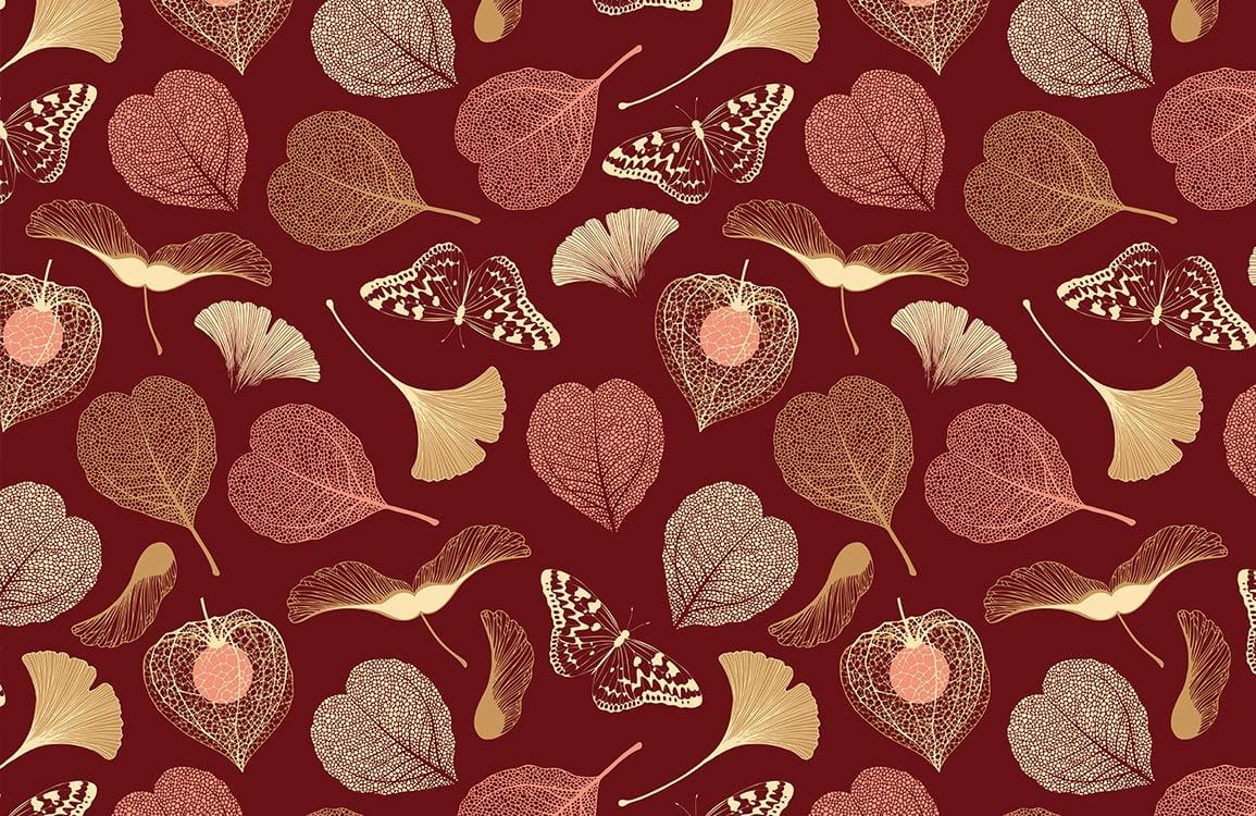 Thin Leaves Wallpaper Mural