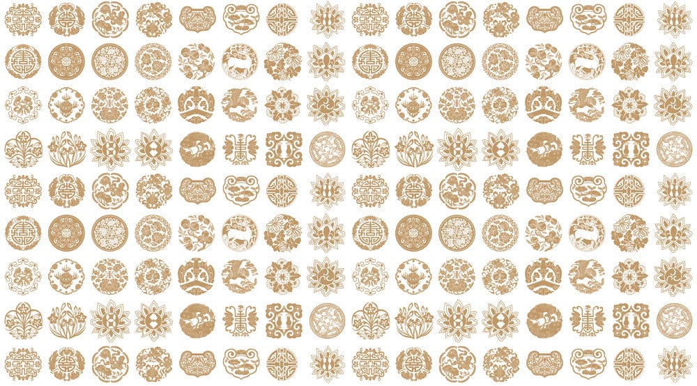 Vintage Beige Geometric Patterned Wallpaper for Elegant Home Decor Style
