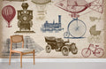Vintage Vehicles Wallpaper Mural