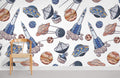Travel in Space ll Wallpaper Mural