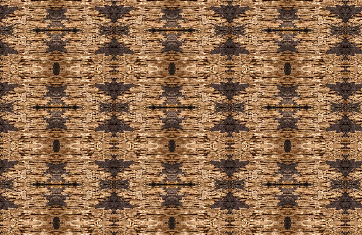 Rustic Brown Tribal Pattern Wallpaper - Earthy Tones for Modern Interiors