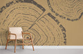 Tree Ring Wallpaper Mural