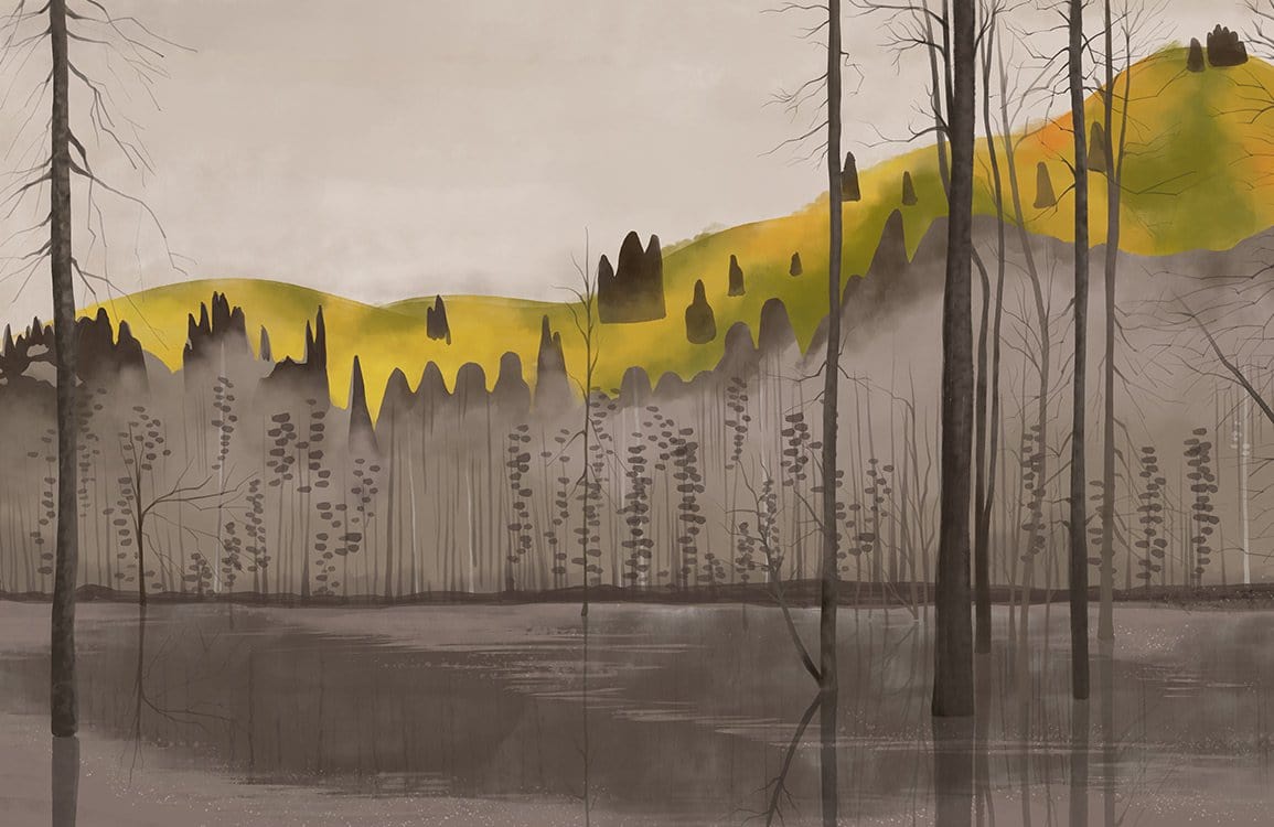 Woodlands & Hills Wallpaper Mural