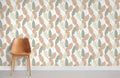 Tricolour Banana Leaves Wallpaper Mural