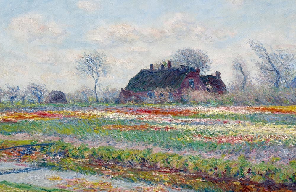 Impressionist Countryside Landscape Mural Wallpaper - Pastoral Field with Soft Colours