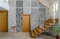 Abstract Black Lines Wallpaper Mural