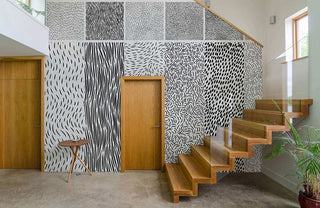 Abstract Black Lines Wallpaper Mural