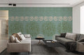 Ancient Green Pattern Wallpaper Mural