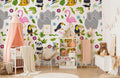 Animal In Jungle Wallpaper Mural