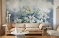 Blue Lily Bouquet Wallpaper Mural
