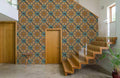 Brown Flowers Vectors Wallpaper Mural