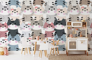 Cats in Love Wallpaper Mural