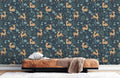 Cute Deer Pattern Wallpaper Mural
