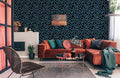 Dark Blue Fur Wallpaper Mural