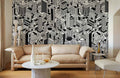 Dark City Strokes Wallpaper Mural