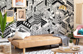 Dazzling City Strokes Wallpaper Mural