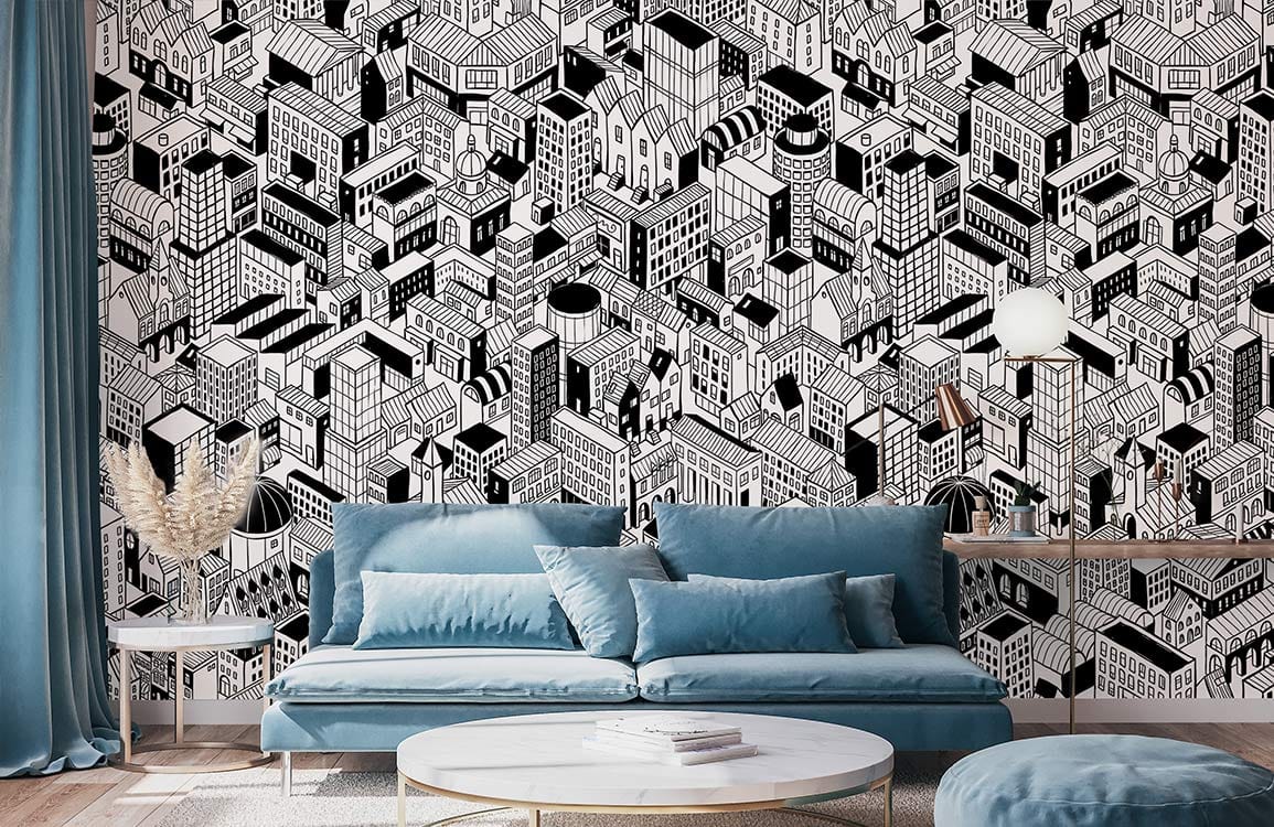 Dense Buildings Wallpaper Mural