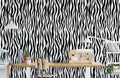 Dense Zebra Fur Wallpaper Mural