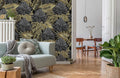 Golden and Dark Wallpaper Mural