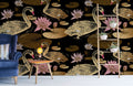 Goose and Lotus Wallpaper Mural