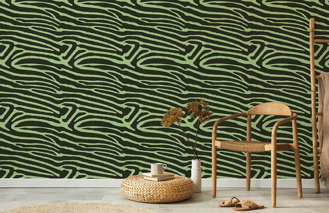 green fur art deco wallpaper mrual for home