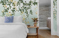 Green Weeping Leaves Wallpaper Mural