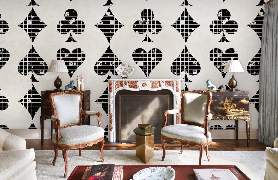 Grid Poker Wallpaper Mural