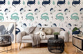 Happy Dinosaur Wallpaper Mural