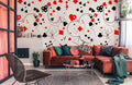 Hearts Poker Wallpaper Mural