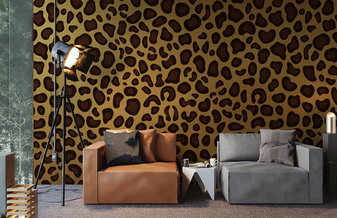 leopard print wallpaper mural for home