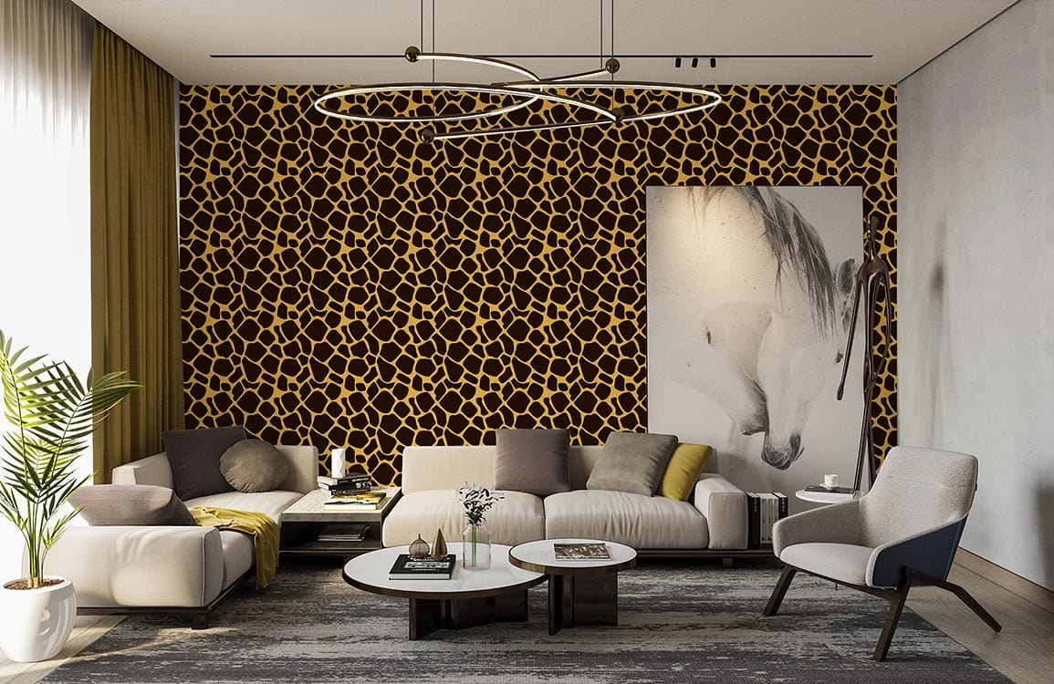 dense leopard print animal wallpaper mural
