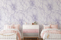 Linedrawn Hydrangea Wallpaper Mural