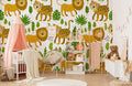 Lion and Cheetah Wallpaper Mural