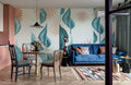 Metal Leaves Art Wallpaper Mural