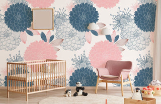 Painting Chrysanthemum Wallpaper Mural