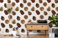 Pine Cones Wallpaper Mural