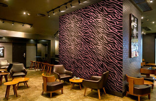 Pink Fur Vector Wallpaper Mural