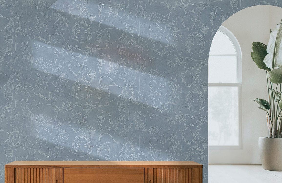 Plentiful Figure Wallpaper Mural