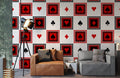 Poker Squre Wallpaper Mural