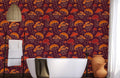 Red Mushrooms Wallpaper Mural