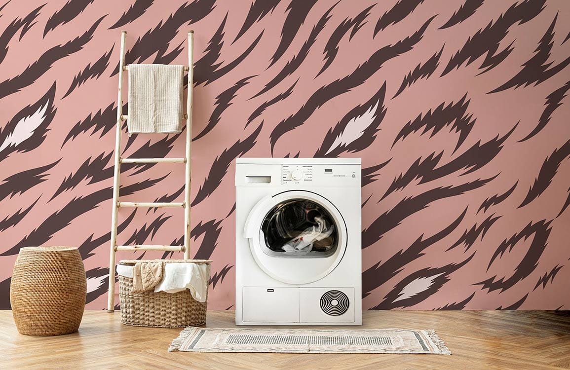 pink rough fur animal wallpaper for home