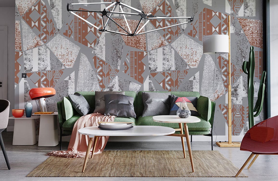 Rust Boho Wallpaper Mural